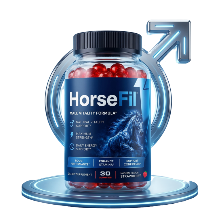 HorseFil men's vitality gummies bottle — 30 day supply